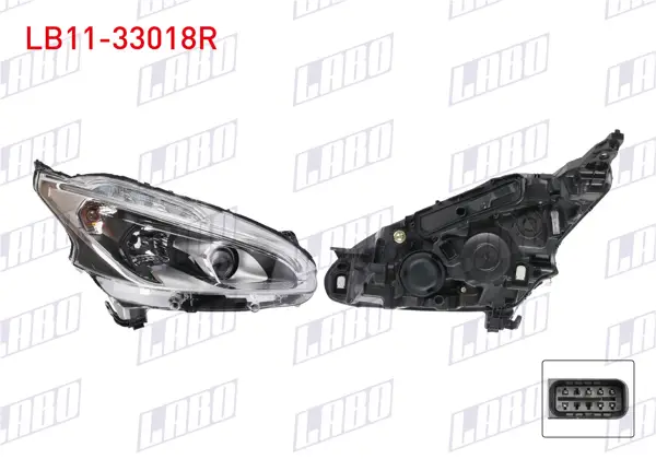 Far Sağ Ledlı Peugeot 208 2015-2018