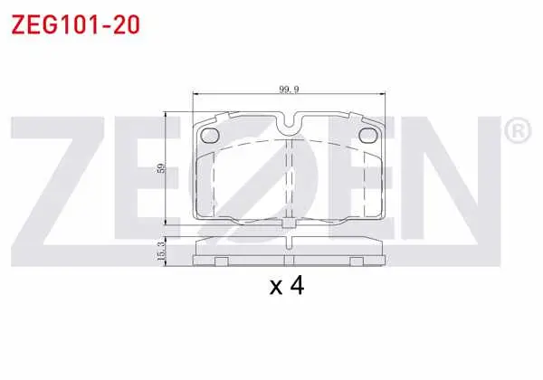 Fren Balata Ön Opel Vectra A 1.4 1988-1995 / Vectra A 1.6 1988-1995 / Vectra A 1.8 1988-1995 / Corsa A 1.2 1983-1993 / Corsa A 1.4 1983-1993 / Vectra A 1.7 D 1988-1995 / Tigra A 1.6 16V 1994-2000