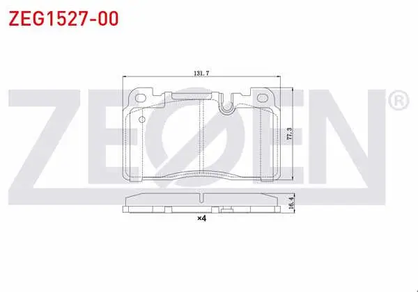 Fren Balata Ön Audi Q5 (8R) 2.0 TDI 2008-/ 2.0 TFSI 2008-/ 3.0 TDI 2008-/ Porsche Macan (95B) 2.0 2014-/ Macan (95B) 3.0 S 2014 -