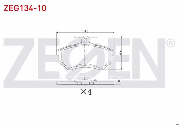 Fren Balata Ön Volkswagen Polo Classic (6Kv2) 1.6 1995-2001 / Golf II (19E,1G1) 1.8 Gtı 1983-1992 / Audi 80 (89,89Q,8A,B3) 1.8 S 1986-1991 / 80 (89,89Q,8A,B3) 1.6 TD 1986-1991