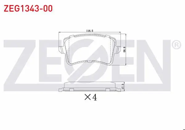 Fren Balata Arka A4 1.8 TFSI 2007-2015 / 2.0 TDI 2007-2015 / 3.0 TDI 2007-2015 / A5 (8T3) 1.8 TFSI 2007-2017 / 3.0 TDI 2007-2017 / 3.0 TFSI 2007-2017 / Q5 (8R) 2.0 TFSI 2008-/ 2.0 TDI 2008-/ 3.0 TDI 2008 -