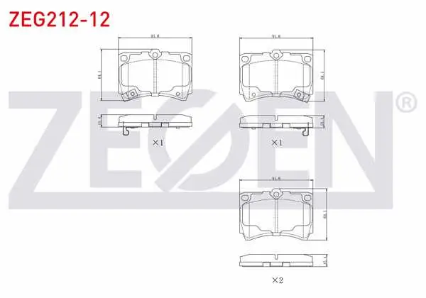 Fren Balata Ön Ikazlı Mazda 323 III (Bf) 1.4 1985-1991 / 1.6 1985-1991 / 323 IV (Bg) 1.6İ 1989-1994 / 323 V (Ba) 1.3İ 16V 1994-1998 / 323 V (Ba) 1.5İ 16V 1994-1998