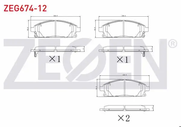 Fren Balata Ön Ikazlı Nissan X-Traıl (T30) 2.0İ 2001-2007 / X-Traıl (T30) 2.5İ 2001-2007 / X-Traıl (T30) 2.2 Dı 2001-2007 / Pathfinder (R50) 2.7 TD 1995-2005 / Pathfinder (R50) 3.3İ V6 1995-2005