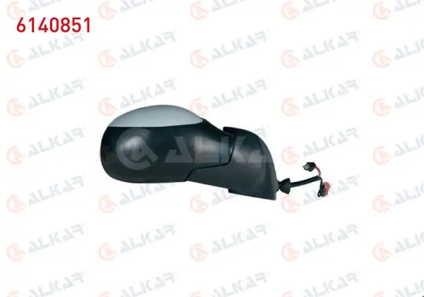 Dış Dikiz Aynası Sağ Elektrikli Isıtmalı Astarlı (5 Pin) Citroen C3 (Fc) 2002-2009