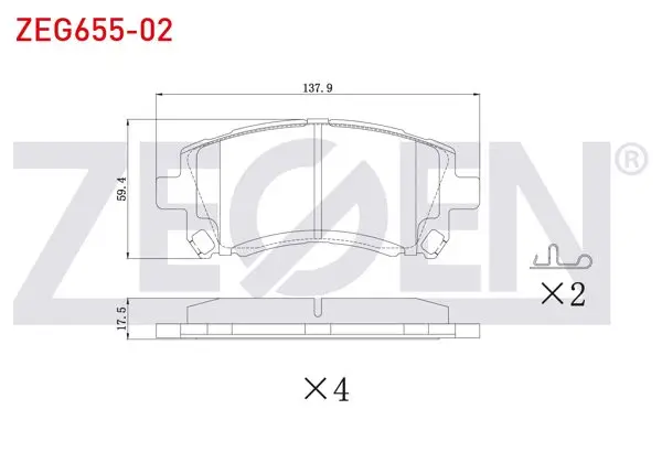 Fren Balata Ön Subaru Forester (Sf) 1995-2002 / Impreza 1992-2000 / Impreza 2000-2007 / Legacy II (Bd,Bg) 1994-1999 / Outback (Be, Bh) 1998-2003