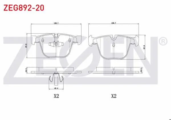 Fren Balata Arka BMW 5 Serisi Gran Turısmo (F07) 520 D 2009-/ (F07) 530 D 2009-/ 7 Serisi (F01,F02,F03,F04) 730 D 2009-/ (F01,F02,F03,F04) 740 D 2009 -