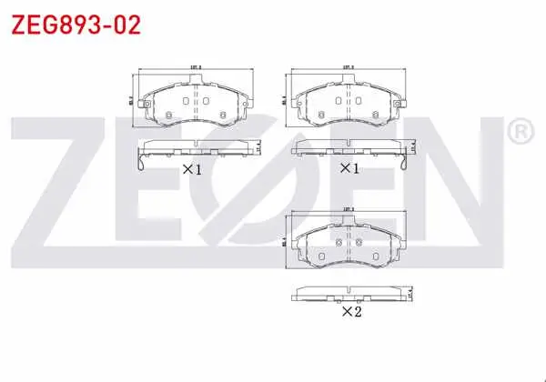 Fren Balata Ön Ikazlı Hyundai Elantra 1.6İ 2001-2007 / Matrix (Fc) 1.5 CRDI 2001-2010 / Matrix (Fc) 1.6 2001-2010 / Elantra 2.0 CRDI 2001-2007