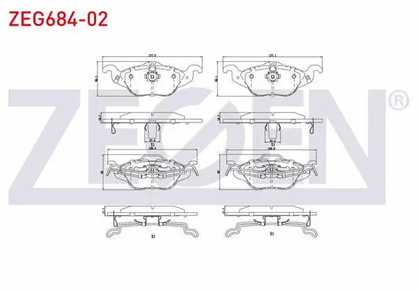 Fren Balata Ön Ikazlı Opel Astra G 1.2 16V 1998-2005 / Astra G 1.4 16V 1998-2005 / Astra G 1.6 16V 1998-2005 / Astra G 1.7 Dtı 1998-2005