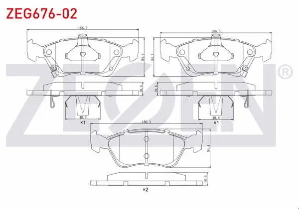 Fren Balata Ön Ikazlı Toyota Avensis (T22) 1.6İ 1997-2003 / Avensis (T22) 2.0İ 1997-2003 / Avensis (T22) 2.0 D-4D 1997-2003