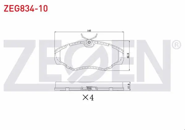 Fren Balata Ön Renault Traffic II 1.9 DCI-2.0 DCI 2001-2014 / Opel Vivaro (J7) 1.9 Dı-2.0 CDTI-2.5 Dtı 2002-2014 / Vivaro (X83) 2.0 CDTI 2015 -