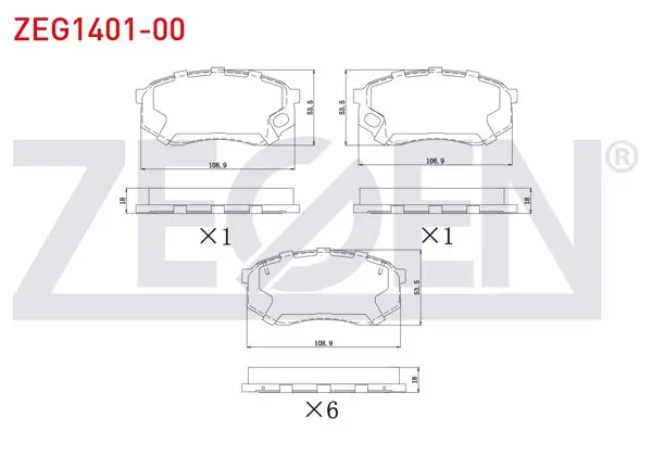Fren Balata Ön 8 Adet Mitsubishi Canter Fuso Fe511 3.0 2006 -