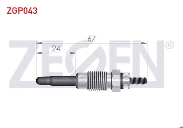 Kızdırma Buji 11V Citroen Berlingo (Mf) 1.9D 1996-2008 / Citroen Jumper I 1.9Td 1994-2002 / Fiat Ducato (230) 1.9Td 1994-2002 / Peugeot Partner (5,5F) 1.9D 1996-2008 (Xud9a)