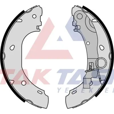 Fren Pabuç Balata Arka Fiat Ducato 2.3 JTD Levyelı 254X57 mm 2002-2006 / Ducato 2.8 JTD 2002-2006 / Boxer II 2.2 HDI 2002-2006 / Boxer I 2.5 TDI 1994-2002 / Jumper I 2.5 TDI 1994-2002