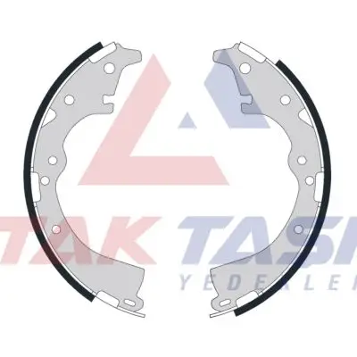 Fren Pabuç Balata Arka Levyelı 254X50mm Toyota Hı-Lux Pick Up 2.5 D-4D 4X2 2005-2011 / Toyota Hilux (_N_) 2.5 D 1983-2005