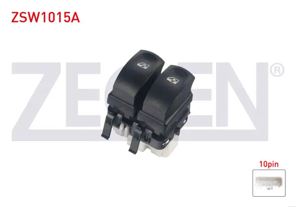 Cam Açma Anahtarı Çiftli Beyaz Soketlı Turuncu Işık 10 Pin Renault Clio III 2005-2012 / Modus 2004-/ Clio Symbol-Twingo 1998-2005