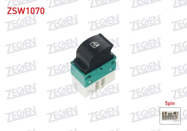 Cam Açma Anahtarı Tekli Beyaz 5 Pin Turuncu Işık Fiat Doblo 2001-2010