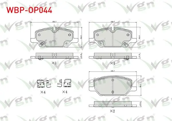 Fren Balata Ön Ikazlı Opel Insignia B 1.5T-1.6 CDTI-2.0 CDTI-2.0T 17 Jant 2017 -