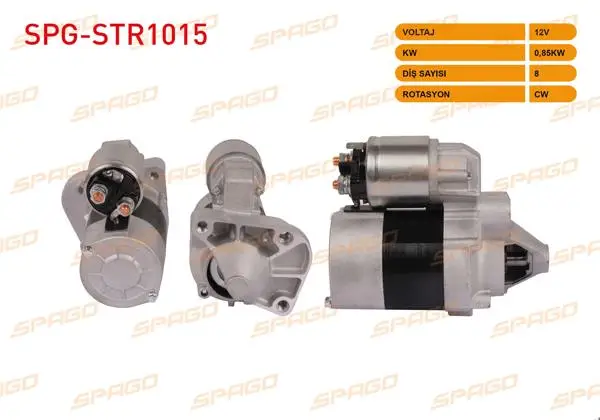 Marş Motoru 12V 0.85Kw 8 Dıs Cw (Str3210) Clio II-Megane I-Laguna I-Scenic I (1.4 1.6 Benzinli Araclar İçin)