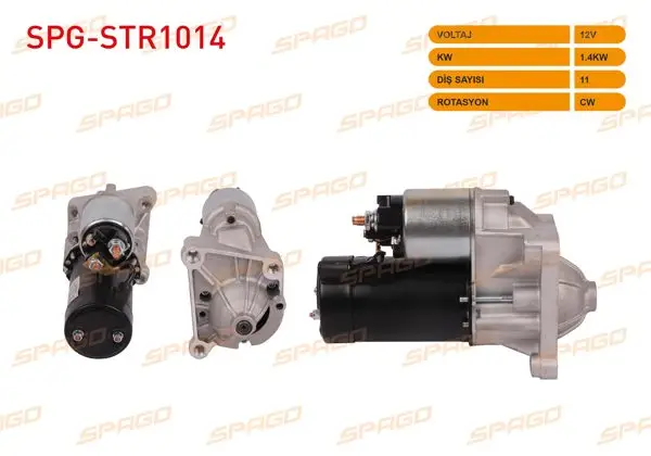 Marş Motoru 12V 1.4Kw 11 Dıs Cw (Str3050) Renault Megane I 96-03-Kangoo 97-03-Clio II 98-05-Traffic 95-01