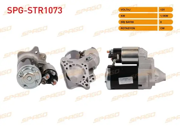 Marş Motoru 12V 0.85Kw 8 Dıs Cw Clio III 05-14-Modus 04-10 (Benzinli Araclar İçin)