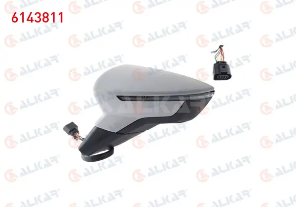 Dış Dikiz Aynası Sol Elektrikli Isıtmalı Astarlı Sinyalli 6 Pin Seat Ibiza V (Kj1) 2017 -