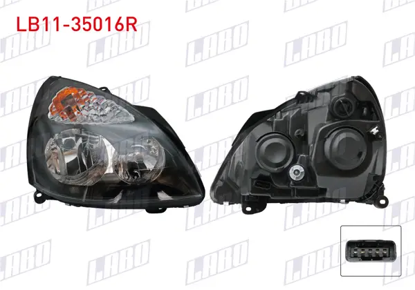 Far Sağ Icı Siyah Renault Clio 2001 -