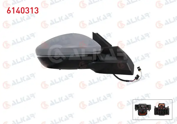 Dış Dikiz Aynası Sağ Elektrikli Isıtmalı Astarlı Sinyalli Sensörlü Led 6 + 2 Pin Peugeot 2008 II (U_) 2019 -