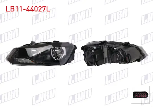 Far Sol Siyah Motorlu Volkswagen Polo V (6R1, 6C1) 2009-2018
