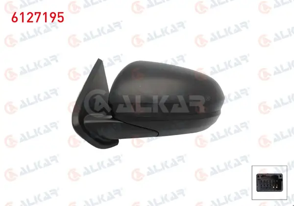 Dış Dikiz Aynası Sol Elektrikli Isıtmalı Kör Noktalı 7 Pin Dacia Duster 2017 -