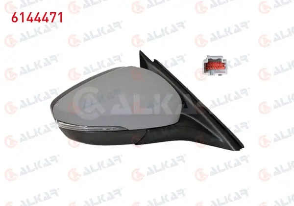 Dış Dikiz Aynası Sağ Elektrikli Isıtmalı Astarlı Otomatik Katlanır Sinyalli Alt Aydınlatmalı Kör Noktalı 10 Pin Ford Focus IV 2018 -