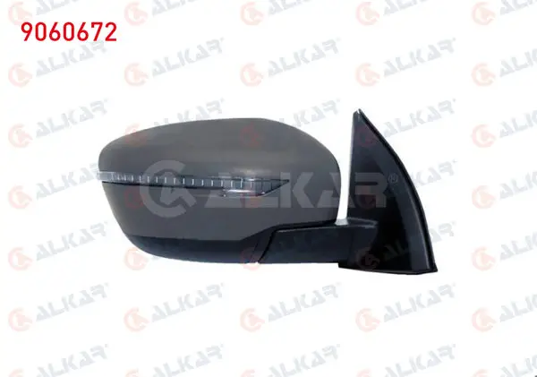 Dış Dikiz Aynası Sağ Astarlı Isıtmalı Elektrikli Siyah Led Sinyalli 7 Pin Nissan Qashqai 2013 -