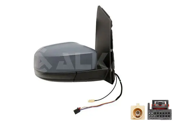 Dış Dikiz Aynası Sağ Astarlı Isıtmalı Elektrikli Antenlı 5 Pin Volkswagen Caddy 2015-2020