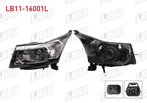 Far Sol Elektrikli Siyah Chevrolet Cruze 09 -