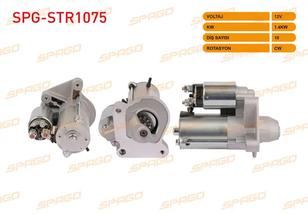 Marş Motoru 12V 1.4Kw 10 Dıs Cw (Str5517) B Tipi / Transit Tourneo Connect 02-13-Fiesta 01-17-Focus I-Mondeo II (Dizel Araclar İçin)