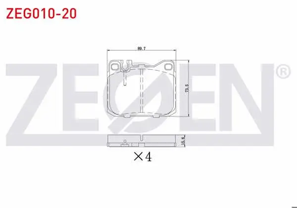 Fren Balata Ön Mercedes 200 (W123) 2.0 D 1977-1985 / Mercedes 200 (W123) 2.5 D 1977-1985 / Mercedes 200 (W123) 2.5 1977-1985