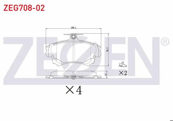 Fren Balata Ön Volvo S40 I 1.6İ 16V 1995-2003 / 1.8İ 16V 1995-2003 / 1.9 TD 1995-2003 / Mitsubishi Carisma 1.9 Dıd 1995-2006 / Colt VI 1.3 15 Jant 2002-2012 / Colt VI 1.5 15 Jant 2002-2012