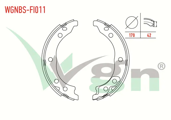 El Fren Balatası Fiat Ducato (244) 2.8 JTD 170X42 mm 2002-2006 / Boxer II 2.2 HDI 2002-2006 / Boxer II 1.9 TD 2002-2006 / Ducato 2.5 D 2002-2006 / Jumper II 1.9 D 2002-2006 / Boxer II 2.5 D 2002-2006
