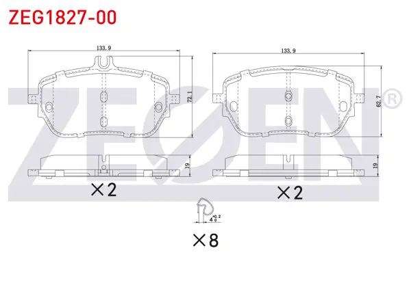 Fren Balata Ön Mercedes A 180 D-200 (W177) 2018-/ CLA 18 D-200 (C118) 2019 -
