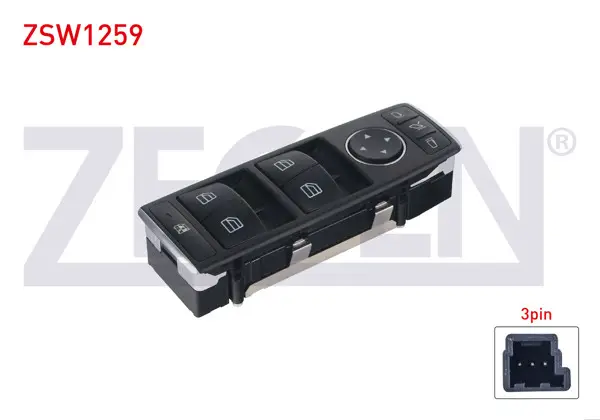 Cam Açma Anahtar Grup Ayna Ayarlı 3 Pin Mercedes A (W176)-B (W246)- CLA (C117)-Gla (X156)-Gle (W166)-M (W166) 2012 -