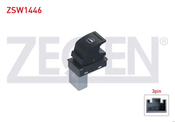 Cam Açma Anahtarı Tekli 3 Pin Skoda Fabia-Superb-Roomster 2006-2015