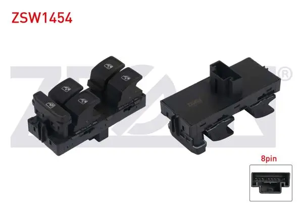 Cam Açma Anahtar Grup Siyah 8 Pin Volkswagen Golf VII / Passat 2012 -