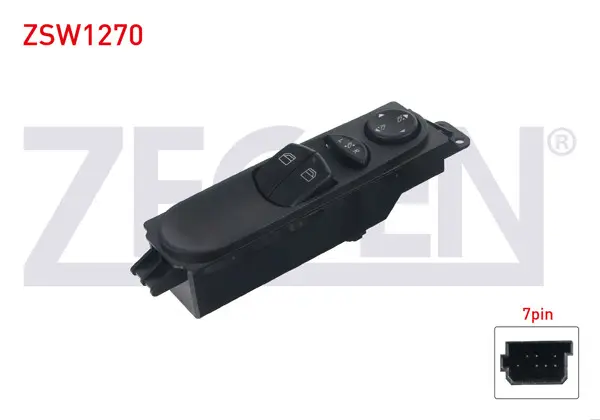 Cam Açma Anahtar Grup Ayna Ayarlı 7 Pin Mercedes Vito (W639)-Viano (W639) 2003-2014