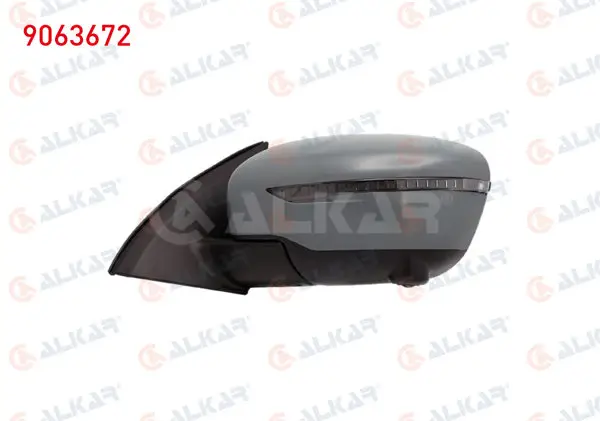 Dış Dikiz Aynası Sol Astarlı Kameralı Katlanır Isıtmalı Elektrikli Siyah Led Sinyalli 13 Pin Nissan Qashqai 2013 -
