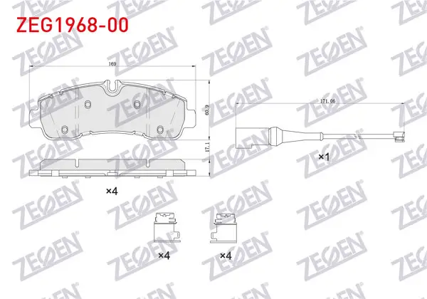 Fren Balata Arka Ford Custom (V710) Çift Teker 2023 -
