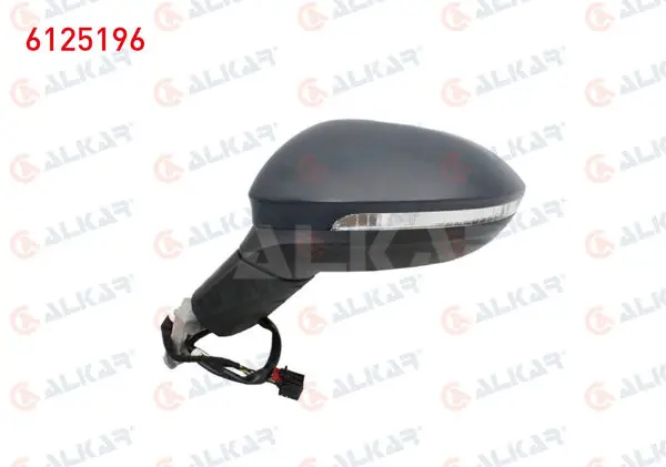 Dış Dikiz Aynası Sol Elektrikli Asferık Isıtmalı Sinyalli 6 Pin Volkswagen Golf VIII (Cb1) 2019 -