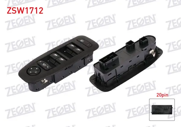Cam Açma Anahtar Grup 20 Pin Peugeot 2008 I 2013-2019