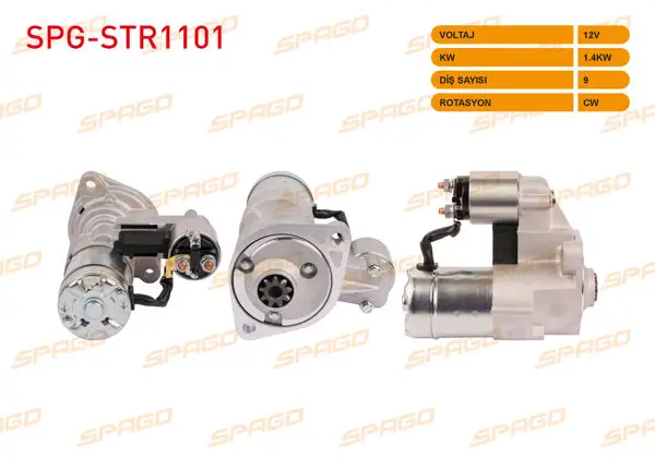 Marş Motoru 12V / 1.4Kw 9 Dıs Cw (Str3062) Corsa A B 87-00-Combo 94-01 (1.5 1.7 Dizel Araclar İçin)
