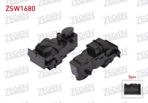 Cam Açma Anahtarı Tekli Ön Sağ 8 Pin Honda Civic 2006-2012