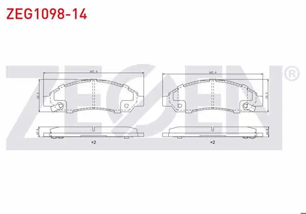 Fren Balata Ön Ikazlı Isuzu D-Max (8Dh) 2.5 D-2.5 Dıtd-3.0 D 2002-2009