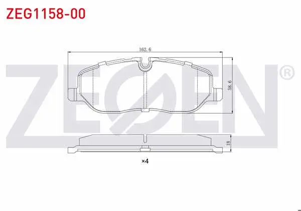 Fren Balata Ön Land Rover Rangerover III 3.0 TD 6 2002-2012 / Land Rover Discovery (Taa) 2.7 TD 2004-2010